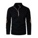 thumbnail image 3 of pstuiky camisas de manga larga para hombre, Sudadera con cremallera y cuello alto de manga larga de color liso para hombre camisetas de hombre xl, 3 of 4