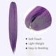 thumbnail image 3 of Purple Pre-stretched Braiding Hair, Demon Hunters Rumi Cosplay Wig for Kids, Anime Halloween Costume Accessories, 3 of 5