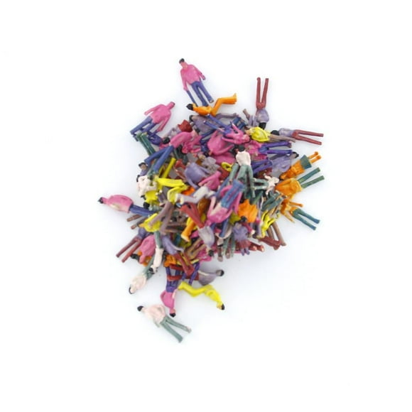 100s Painted People Passangers Figures Mix Posture Model 1:75 OO