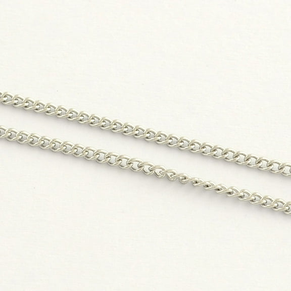 Tarnish Resistant Stainless Steel Twisted Chains Unwelded with Spool Stainless Steel color 2x1.3x0.4mm 82.02 Feet(25m)/roll