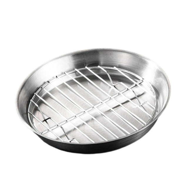 Lipstore Ensemble de Rôtissoire et Grille, Dessus de Gril BBQ pour Légumes, Barbecue de Légumes 20 cm