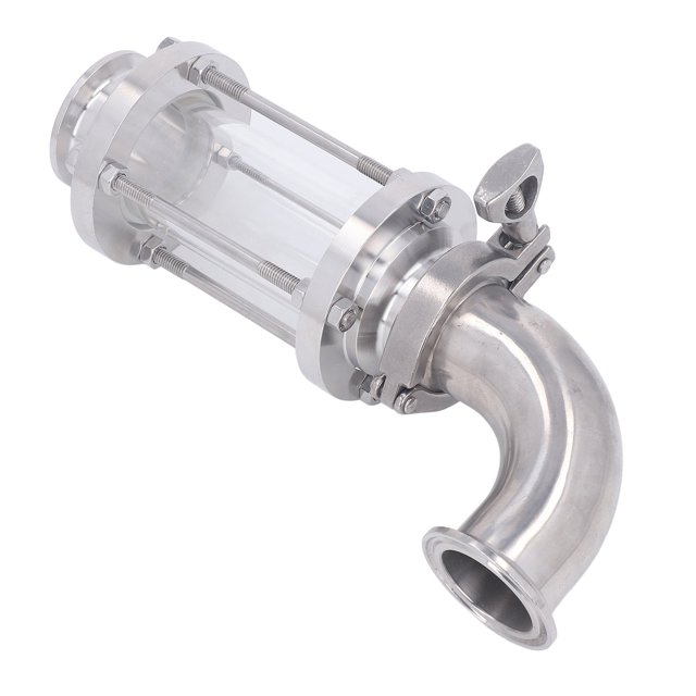 In Line Sight Glass 304 Stainless Steel Straight Sight Glass Flowing Sanitary Straight Sight Glass with Clamp End