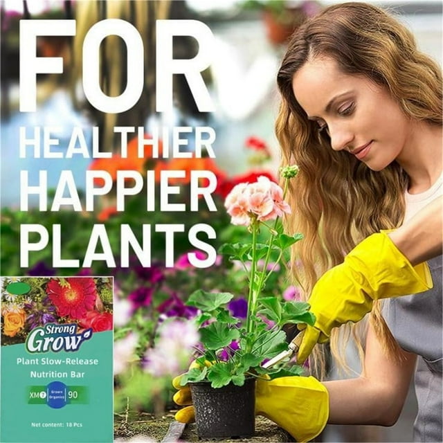 Barras de fertilizante para flores de liberación lenta de larga duración para plantas de interior - Picos de nutrientes todo en uno para plantas de interior, fáciles de usar, promueven floraciones
