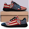 thumbnail image 3 of Patriotic Horse American flag Sneakers 4th Of July Shoes Lightweight Comfortable Running Shoes for Men Women Black Size 13, 3 of 7