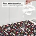 thumbnail image 5 of Sikiie Rose Rabbit Dish Drying Mat, Kitchen Counter Mat, Self Drying Mat for Kitchen Counter Dish Drying Pad ,for Dishes, Utensils, Pots and Pans（24" x 18"）, 5 of 7