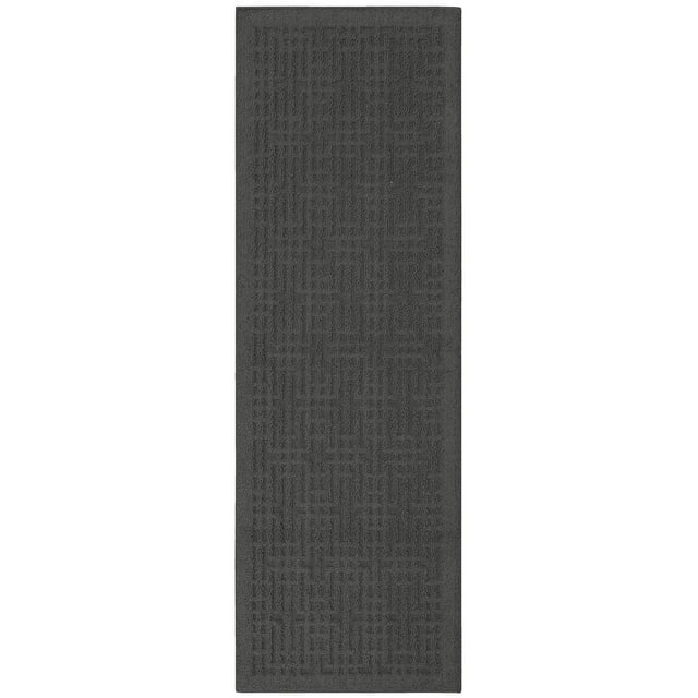 Hometrends Staircase Grey Polyester Accent Rug