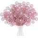 thumbnail image 1 of NOGIS - 20 palitos y aerosoles para árbol de Navidad de 30 cm con forma de caramelo, brillantes, artificiales, para manualidades, decoración del hogar (rosa), 1 of 7