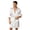 White, variant on BELTNOV Men's Satin Robe Short Kimono Bathrobe Lightweight Silky Sleepwear Loungewear with Belt Soft Spa Robe for Nightwear White