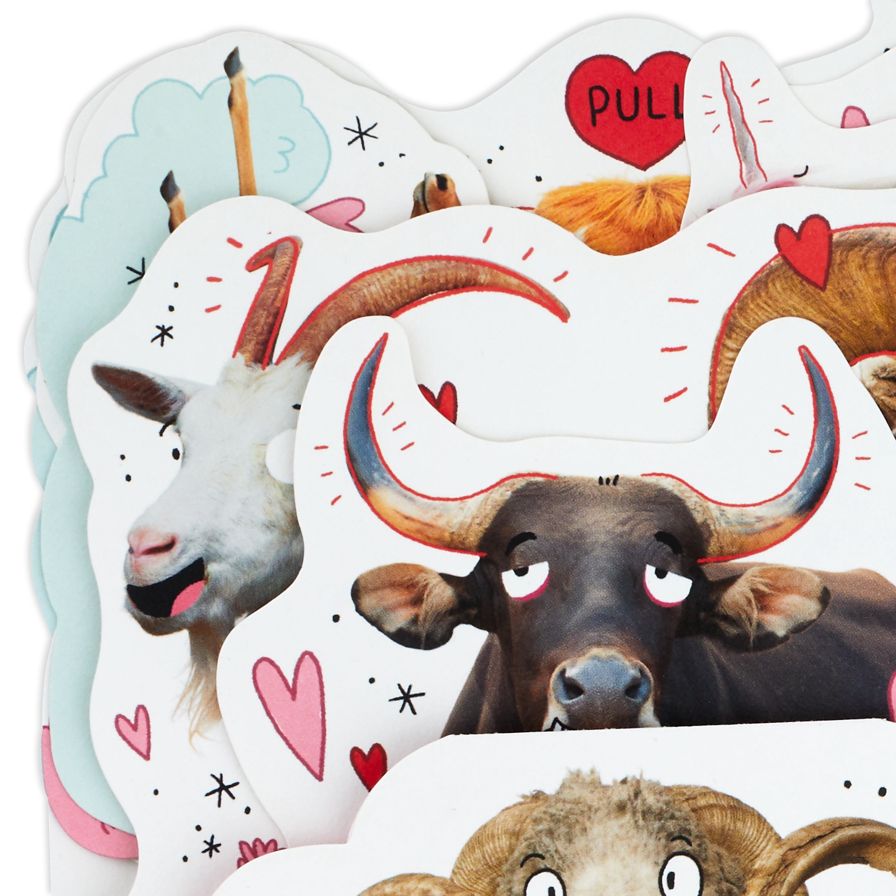 (2 pack) Hallmark Funny Pop Up Valentines Day Card for Husband, Wife, Boyfriend, Girlfriend (Horny Animals)