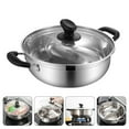 thumbnail image 4 of MIANGASTORE 1pc Household Hot Pot Holder with Transparent Lid and Handles Kitchen Accessory, 4 of 6