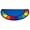 Colors, variant on KidCarpet.com Color Spots Semicircle Area Rug, 12' x 6', Multi on Blue, Colorful Polka Dot with Blue Background Area Rug for Classroom | School Rugs for Children | Kids Playroom Rug