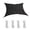 Black, variant on MKHSQHDG Today's Deals Sun Shade Outdoor Sun Shade Tent Universal Protective Cover for Patio Garden Camping and Beach