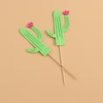thumbnail image 3 of WHAMVOX 12pcs Cactus Cupcake Toppers Cake Picks Cake Decoraiton for Wedding Birthday Hawaii Luau Party, 3 of 8