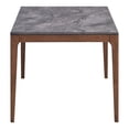 thumbnail image 3 of Pemberly Row Contemporary Rectangular Wood Dining Table in Stone/Walnut, 3 of 9
