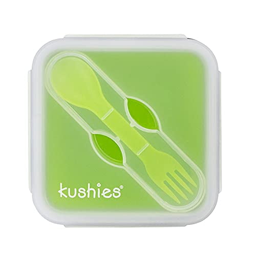 Recipiente de silicona Kushies Silibox Lime