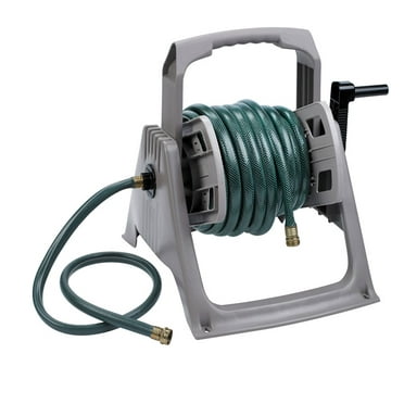 Suncast Hose Handler 100 Foot Portable Tote or Wall Mountable Garden Hose Reel