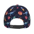 thumbnail image 6 of Daiia Space Dinosaur print Baseball Cap Men Women Golf Dad Hat Adjustable Original Classic Low Profile Hat Unconstructed Plain Cap, 6 of 9