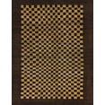 thumbnail image 1 of Ahgly Company Indoor Rectangle Abstract Light Brown Checkered Area Rugs, 8' x 12', 1 of 6