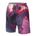 thumbnail image 4 of Pofeuu Astronaut Riding Fiery Horse Prin Men's Swim Trunks Quick Dry Bathing Suit Swimming Board Shorts Mesh Lining Beach Swimwear-Medium, 4 of 6