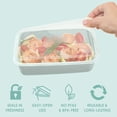thumbnail image 3 of Bentgo Prep - 20-piece 1-compartment Reusable Meal Containers With Lids  & Bpa Free Materials Durable Microwave Freezer Dishwasher Safe To Go Food Storage (mint), 3 of 7