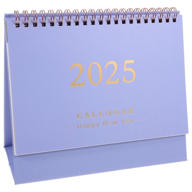 Desktop Calendar Paper Calendar Decor Portable Calendar English Desktop Calendar for Office