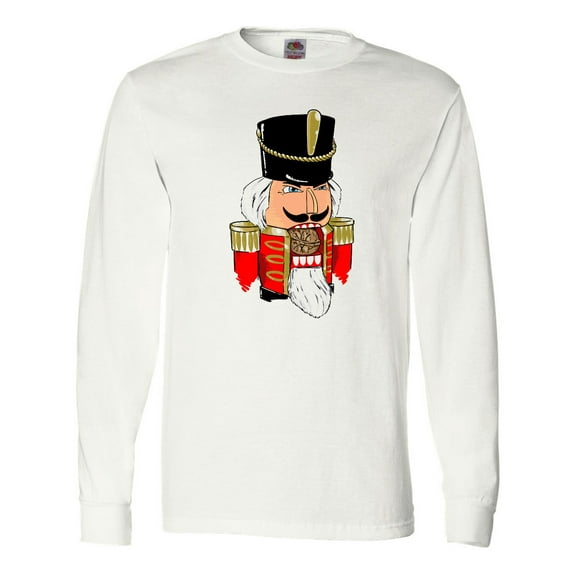 Inktastic Christmas Nutcracker in Red Long Sleeve T-Shirt