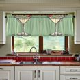 thumbnail image 3 of Yayeee Kitchen Curtains Tier Set of 2 Light Filtering 57"x36" Over Sink Window Panels, Lemon Juice, 3 of 7