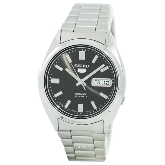 Seiko Reloj para Hombre, Automático, 5 Movimientos, 21 Joyas, SNXS79J1, de Acero Inoxidable