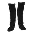 thumbnail image 5 of Segolike Plush Leg Warmers, Thigh High Socks, Sleeping Socks, Boot Socks Stocking Slipper Stockings, over Knee Fuzzy Socks for Bedroom Black, 5 of 8