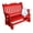 Bright Red, variant on Keystone Amish Co. 4 Foot York Recycled Plastic Porch Glider, Aruba