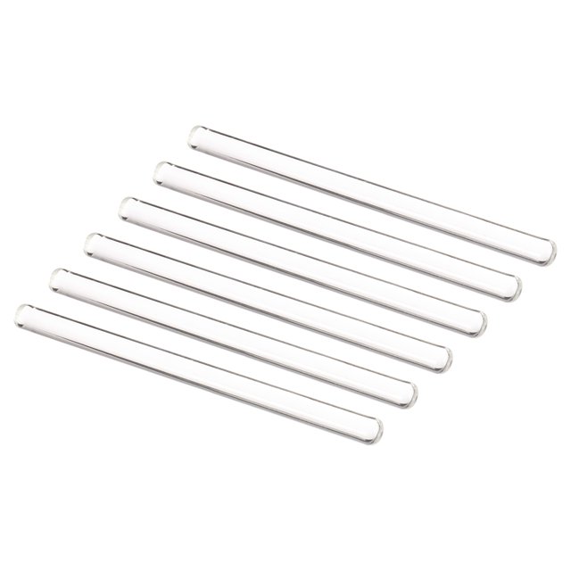 Unique Bargains 3.3 Borosilicate Glass Stick 5.91' Length 10mm Dia Stir Rod Round for Lab Kitchen Science 6Pcs