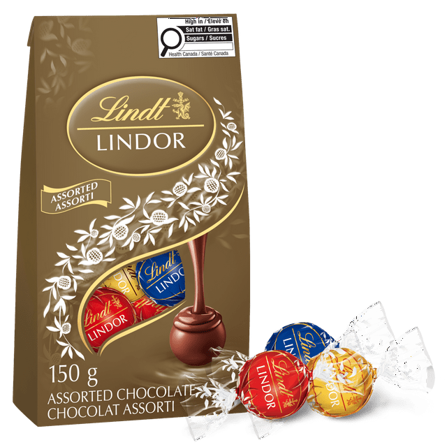 Lindt LINDOR Assorted Chocolate Truffles, 150-Gram Bag