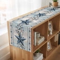 thumbnail image 6 of Table Runners 108 Inches Long Dress Scarves, Texas Star Blue Farmhouse Coffee/Dining/Kitchen Table Runner for Living Room, Farmhouse Country Branches Wooden Grain 13x108 Inch, 6 of 9
