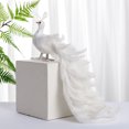 thumbnail image 6 of White Peacock Decoration,Christmas Peacock Tree Topper Christmas Ornaments,Artificial Feather Glitter White Peacock Xmas Decoration,Peacock Garden Window Decoration Handicraft Garden Decoration, 6 of 9