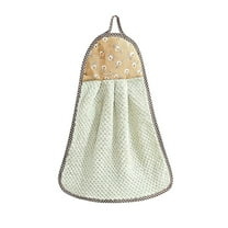 Clearance! Under $1 Nonstick Oil Coral Velvet Hanging Hand Towels Kitchen Dishclout