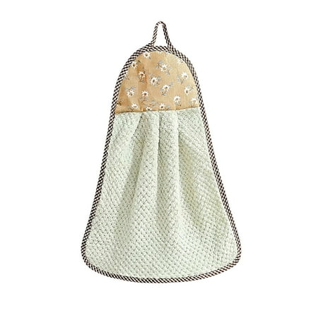 

labakihah wash cloths nonstick oil coral hanging hand towels kitchen dishclout
