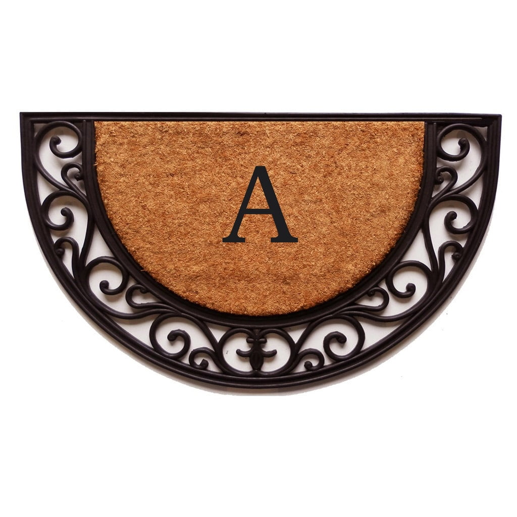 Plantation Arch Monogram Doormat (Letter K) by Supplier Generic