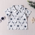 thumbnail image 2 of Coerni Toddler Boys Short Sleeve Cow Prints Gentleman Button Down Shirt Tops Boys Golf Tennis Polo Shirts Summer, 2 of 5
