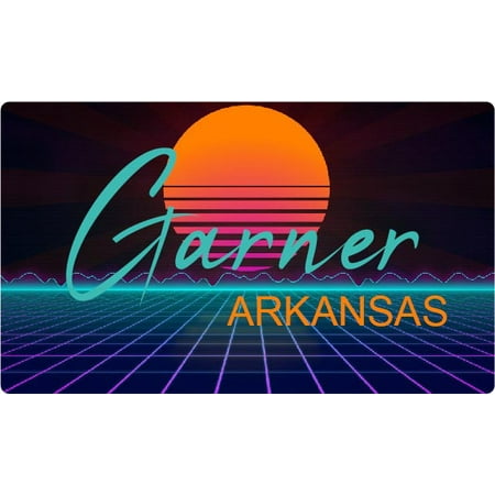 

Garner Arkansas 4 X 2.25-Inch Fridge Magnet Retro Neon Design