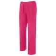 thumbnail image 7 of Mens Pajamas Pants Lightweight Straight Leg Solid Color Pant Comfy Loose Elastic Waist Drawstring Lounge Trousers Hot Pink XXL, 7 of 7