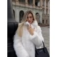 thumbnail image 1 of Moda ins europea y americana color sólido de gama alta piel de imitación respetuosa con el medio ambiente 2024 invierno nueva tendencia de chaqueta corta de temperamento de chica caliente, 1 of 5