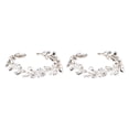 thumbnail image 1 of Minnieouse Diadema de boda para mujer, forma de hojas de cristal, festival, vacaciones, aniversario, compromiso, oficina, diadema para el pelo, Oro 2piezas, 1 of 6