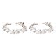 thumbnail image 3 of Jumpingount Diadema de boda para mujer, forma de hojas de cristal, fiesta, reunión, compromiso, negocios, diadema para mujer Oro 2piezas, 3 of 6