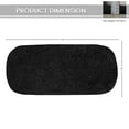 thumbnail image 6 of Home Weavers Allure Collection Cotton Toilet Tank Lid Cover for Bathroom, Soft Absorbent Non-Slip Tufted Fabric, Machine Washable Toilet Tank Top Cover, 10"x22" Black, 6 of 11