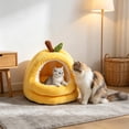 thumbnail image 4 of Antqov Cat Bed for Indoor Cats, Foldable Washable Cat Bed & Cave Soft Thick Removable Pet Bed for Kittens Home Office Supplies, 4 of 6