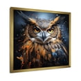 thumbnail image 2 of Designart "Silent Guardian Owl III" Animals Framed Wall Art Decor - Modern Yellow Owl Entryway Framed Wall Art Print, 2 of 6