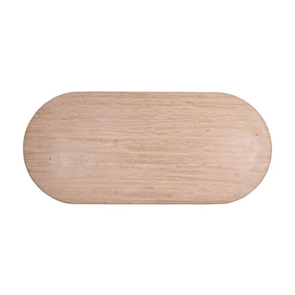 Meridian Furniture Messina Beige Travertine Dining Table