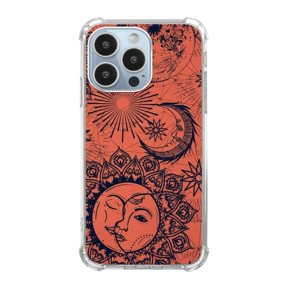 Hippie Galaxy Case for iPhone 12 Pro Max,Aesthetic Art Design Pattern TPU Shock-proof Cover Case