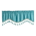 thumbnail image 1 of Rod Pocket Window Curtain Small Window Curtains for Bedroom Kitchen Basement Blue, 1 of 8