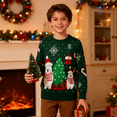 thumbnail image 3 of Lollipie Kids Christmas Sweater for Toddler Girls Boys Holiday Pullover Sweatshirts Top, 3 of 7
